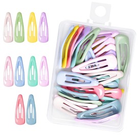 30PCS Baby Snap Hair Clips – 3cm Mini Metal Hair Barrettes for Toddlers, Girls & Infants – Assorted Colors, Secure Hold, Soft Edges, Daily Use for School, Parties & Photoshoots