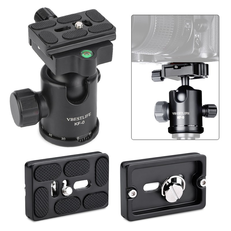 VBESTLIFE Magnalium Mini Tripod Ball Head Mount Stand with Quick