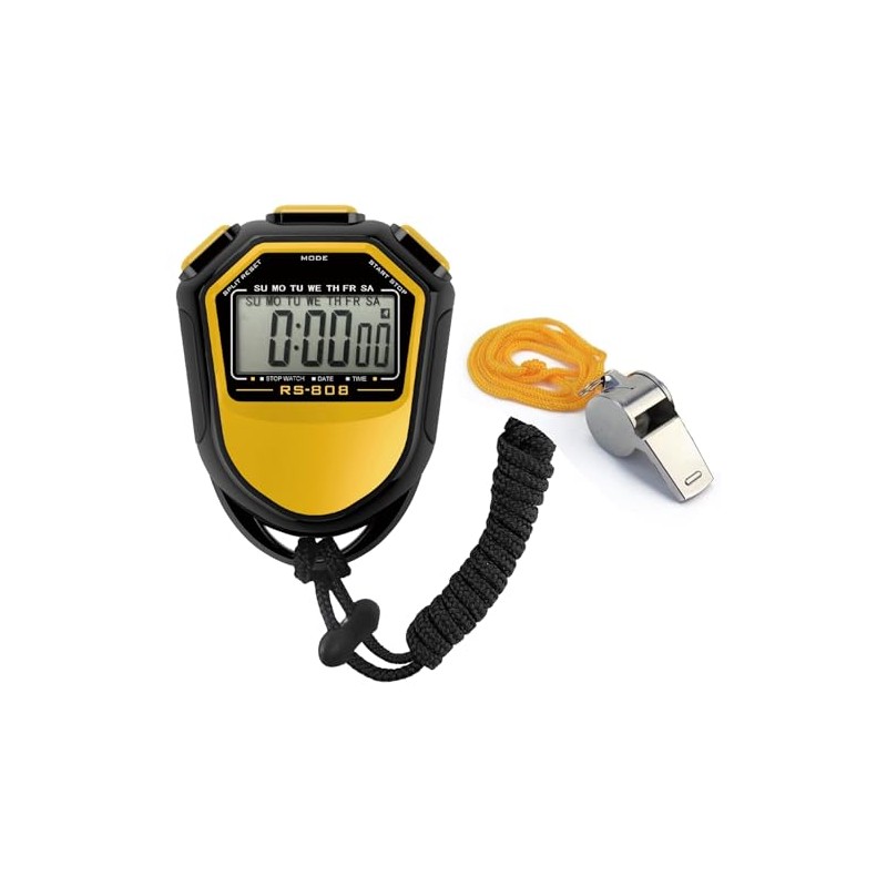 Stopwatch Digital Handheld LCD Timer Chronograph Sports Counter for Multi