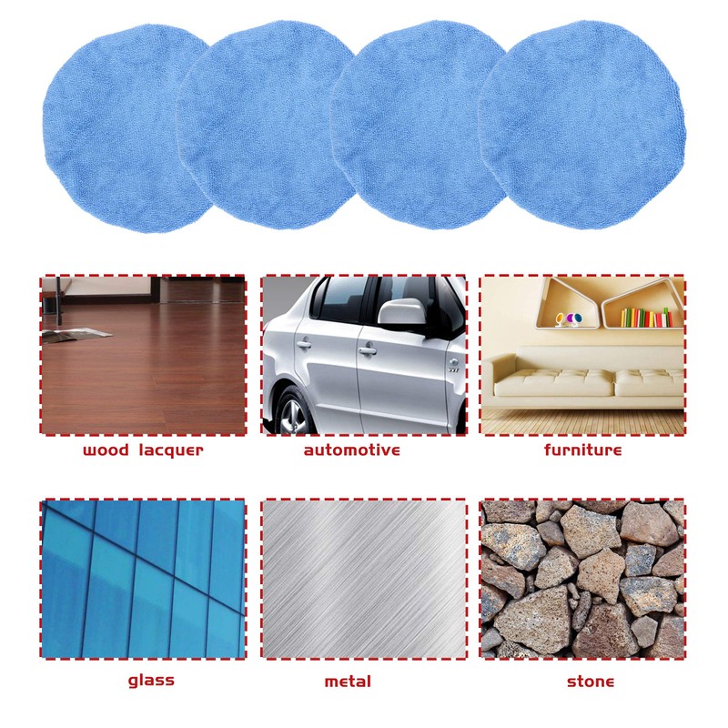 20 Pcs Microfiber Car Polishing Bonnet Pads (5 to 6