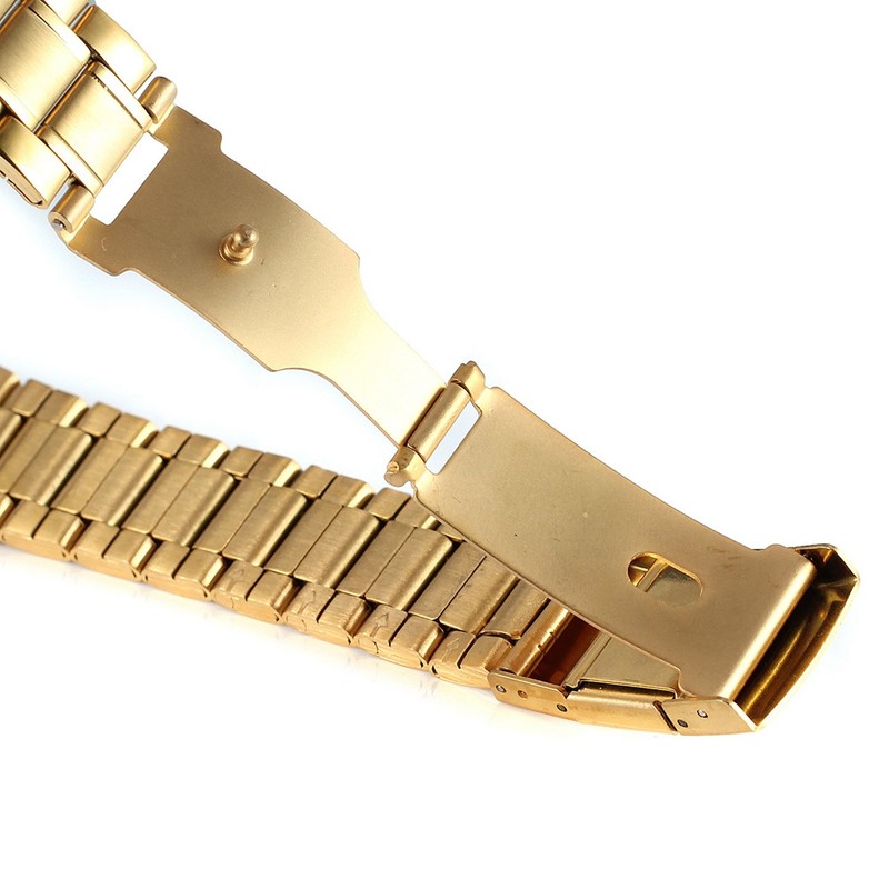 WINNER Men Hollow Full Automatic Mechanical Waterproof Watch Wristwatch (Gold)