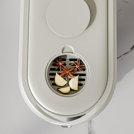 12 Lbs (7.3kg) Rice Container with Measuring Cup, Upgraded Built-in Fresh Box, Cereal Dispenser Storage with Lids for Home Kitchen Pantry Rice Soybean Corn And large grain grains-White