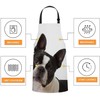 Xuwenz Boston Terrier Bib Apron with Adjustable Neck for Men