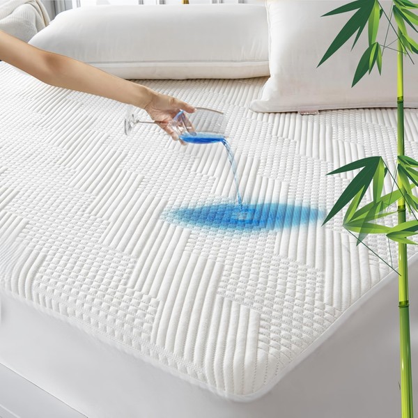 GRT Mattress Protector Topper 90 x 190 cm, Waterproof Mattress