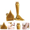 minkissy Family-friendly Massage Brush Set Pcs Golden Pvc Combs for