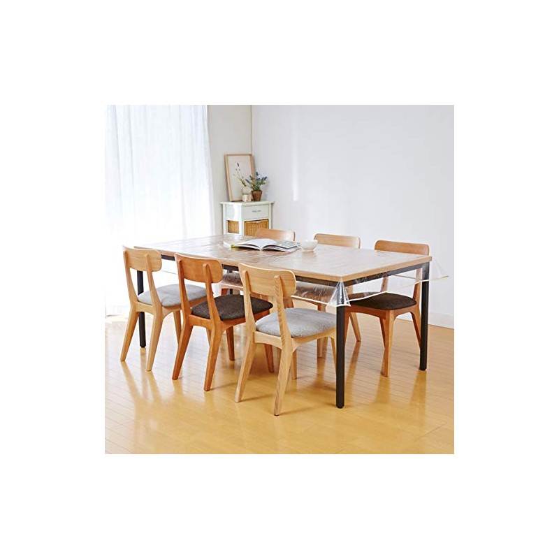 iMedia Transparent Tablecloth 120x200cm PVC Table Mat Desk Mat Mat