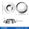 FHONK 34Pcs Tungsten Carbide Cutters Inserts Set, Lathe Tools for