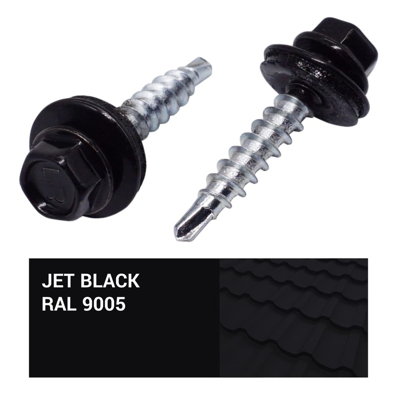 Marcopol (Pack of 60) Metal Roofing Bolts, 4.8 x 28
