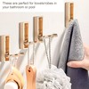 5 PCS Foldable Gold Wall Hooks,Modern Minimalist Clothes Hooks Invisible