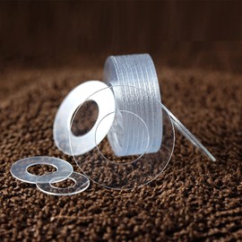 Liovns Mdingbao-Flat Washers PVC Washer M1.2 M1.4 M2 M2.5 M3 M4 M5 M6 M8 M10 M12 M20 Hard Plastic Pakking Transparante Isolatie Platte Paded, Corrosion and Durable