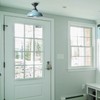 SAMTEEN Farmhouse Semi Flush Ceiling Light 12-Inch Light Blue Flush