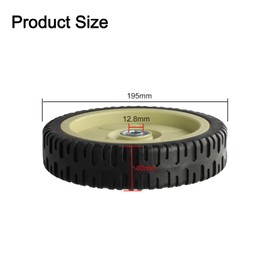 HOgardenME Lawn Mower Wheel 19.5 cm Mower Wheel Replacement Part Mower Wheels Rubber Mower Wheel Lawn Mower Replacement Parts Lawn Tractor Front Wheel Impeller Drive Wheel