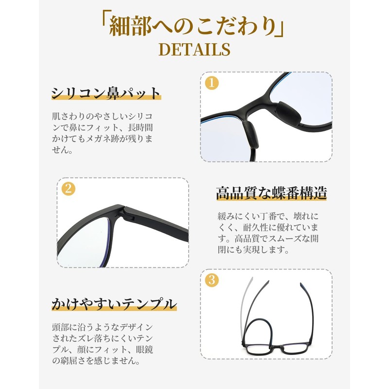 [GO!GRM] 老眼鏡 おしゃれ 【TRフレーム】 リーディンググラス ブルーライトカット シニアグラス 軽量 メンズ レディース