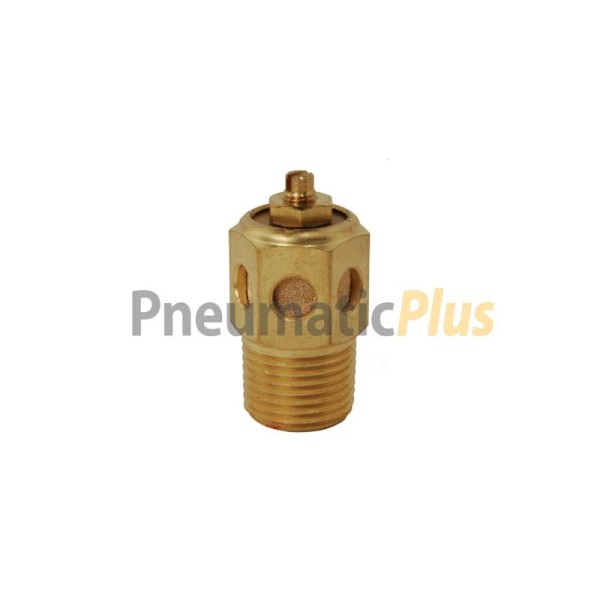 PneumaticPlus 10 x Pneumatic Sintered Bronze Muffler Silencer Air Flow