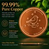 KuuDack Bird Bath Copper Disk – 99.9% Pure Copper, Triple-Point