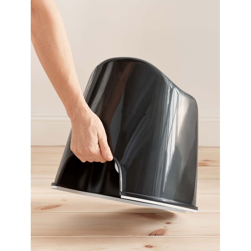 BabyBjörn Potty Chair, Black/White Potty Training Toilet, Easy-to-Clean, Removable Inner