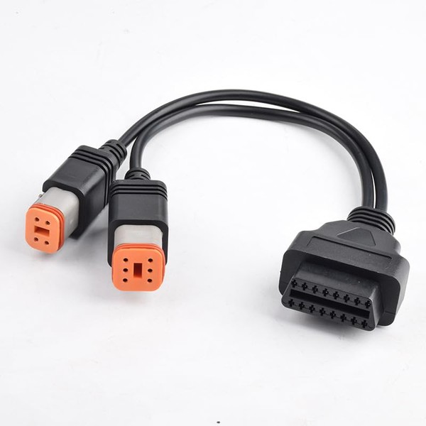 OTKEFDI Motorbike OBD Diagnostic 4+6Pin 2 in 1 Adapter,H-Davidson Motorcycles