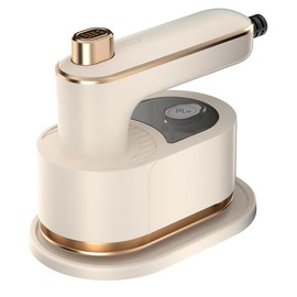 Mini Handheld Steamer Iron for Clothes, Portale Small Ironing Machine Household with Dry & Wet for Travel, Home, Hotal:_Beige