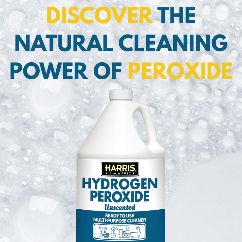 HARRIS Hydrogen Peroxide Ready to Use, 128oz, for Kitchen, Bath,