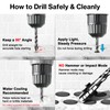 Lytool Tungsten Carbide Porcelain Tile Drill Bits Set with 1/4"