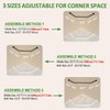 Diamond Shaped Shower Curtain Rod, Adjustable [Both Sides: 22.5" -