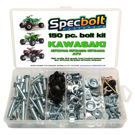 150pc Specbolt ATV Bolt Kit FITS: Kawasaki KFX450R KFX700 KFX 450 700 400 450R KFX450 for Maintenance & Restoration OEM Spec Fasteners
