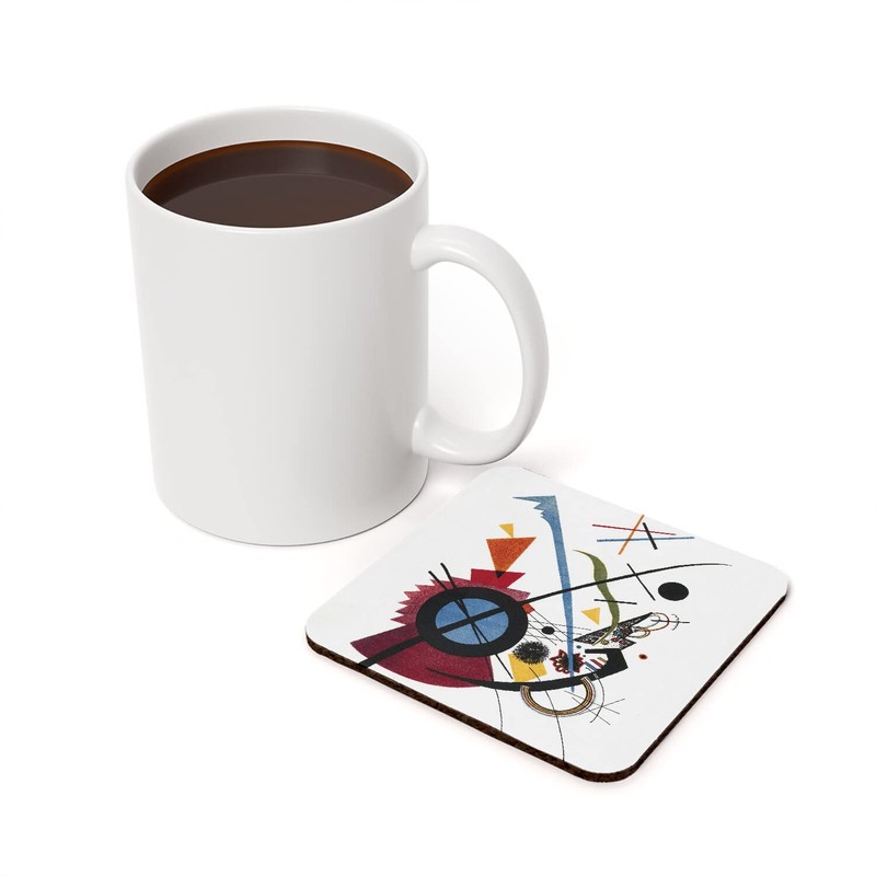 Cork Coasters - Wassily Kandinsky Art Contemporary Artwork - Set