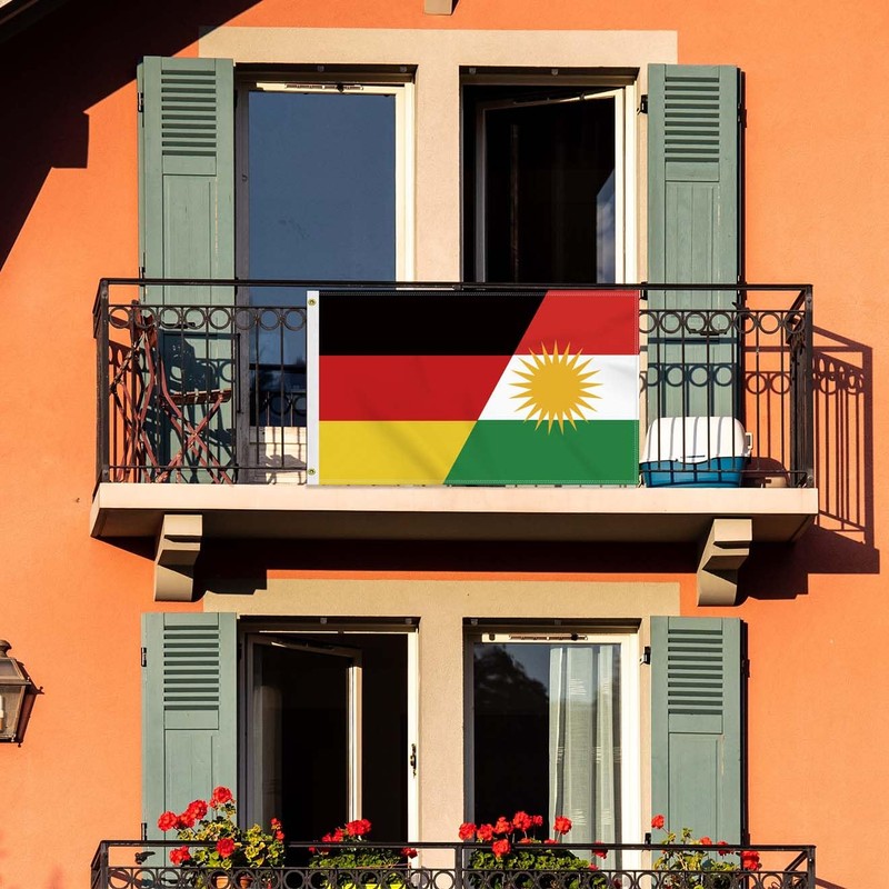 Kurdistan Large 90 x 150 cm Kurdistan Germany Flag, Large
