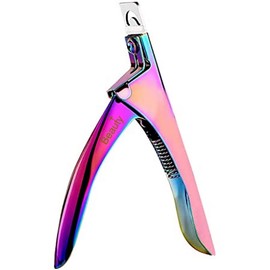 Beauty+ Acrylic False Nail Clipper Stainless Steel Nail Tip Cutter Trimmer Fake Nail Clippers for Nail Multicolor