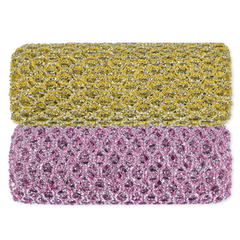 Olivia tree Rugged Glitter Dish Wash Net Heavy Duty, 2Pcs