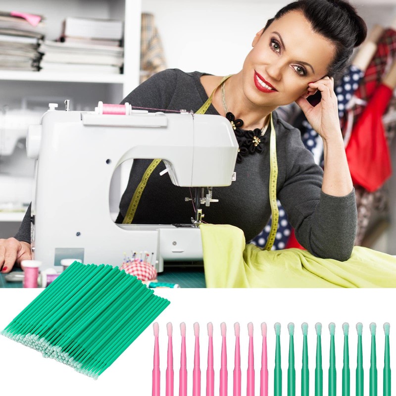 200 Pcs Sewing Machine Cleaning Brushes Tool Kit, Disposable Bendable