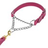OOPSDOGGY Reflective Leather Martingale Dog Collar - Adjustable No Pull