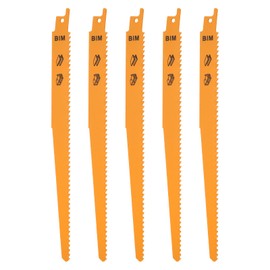 SG Store 5Pcs DT2349 Reciprocating Saw Blades 6TPI/4.2mm Bi-Metal Reciprocating Saw Blades for Hard Plastic and Nail-Embedded Wood
