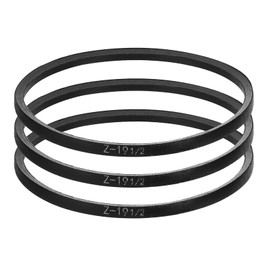 sourcing map 3 Pcs Z-19 1/2 Z Type V-belt 495mm/19.5" Inner Length x 0.39" Width x 0.24" Height, Z-type Closed-Loop Rubber Transmission Belt