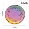 CEILIWEN Rainbow Party Plates, Pink Gold Paper Plates, 7 inch