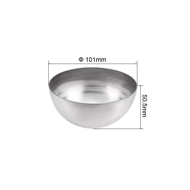uxcell 101mm(3.98") Dia. Decorative Hollow Half Cap Ball 304 Stainless