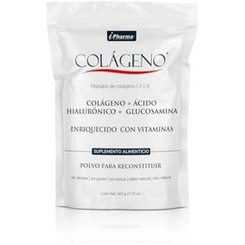 I PHARMA Péptidos bioactivos I,II y III de Colágeno  Ácido Hialurónico  Glucosamina con Vitaminas