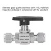 Ball Valve Stainless Steel 3Piece Type StraightThrough Ferrule Equipment SS316L