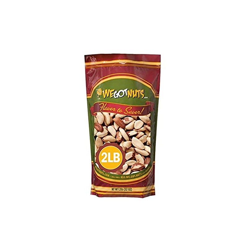 Brazil Nuts - 2 Pounds, Shelled, Raw, Natural, No Preservatives
