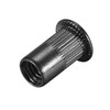 sourcing map M5 Rivet Nuts Carbon Steel Zinc-Plated Knurled Flat