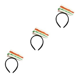 Baluue Cute Artificial Sandwich Headband Fun Food Shaped Hair Accessory for Parties Cosplay and Festivals Lightweight and Comfortable Headdress for Costume Decorations
