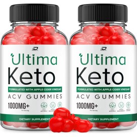 Ultima Keto (2 Pack) Ultima Keto ACV Gummies Supplement – Ultima ACV Gummy Vitamin B12