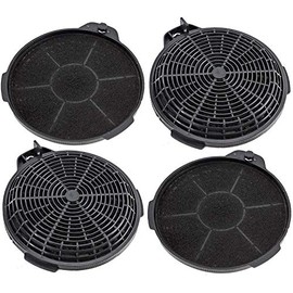 SPARES2GO Carbon Charcoal Vent Filter for Designair Extractor Cooker Hood (Pack of 4)