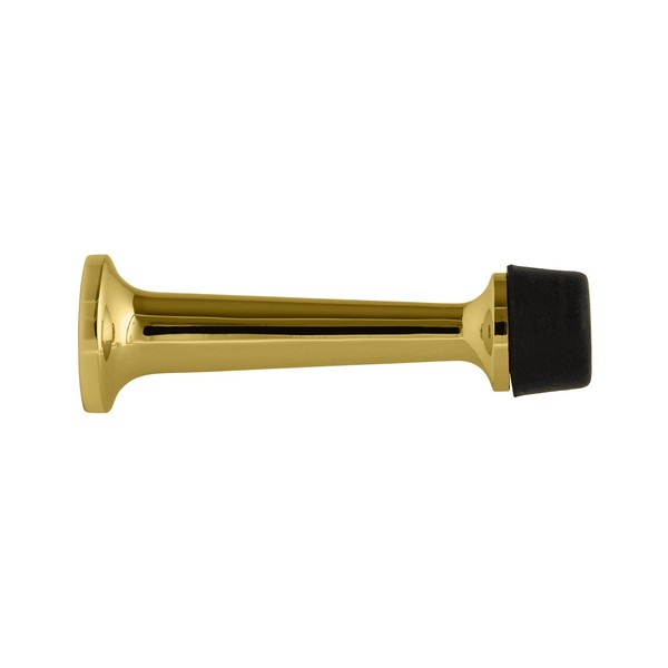 Nostalgic Warehouse DSTCLS-PB Rubber Tipped Door Stop, Polished Brass