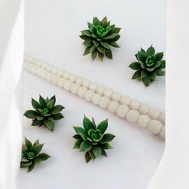 10mm Round White Buffalo Bone Beads for Native American Jewelry Making, chokers, Breastplates, Regalia, Pow Wow Gear - 58 Pcs (20 Inch Starnd)