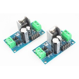 NOYITO Three Terminal Voltage Regulator Module LM7805 LM7806 LM7809 LM7812 DC or AC to DC 5V 6V 9V 12V Output 1.2A Max Power Supply Module Terminal and 5x2 Pins Output （Pack of 2） (LM7809 DC9V) Blue