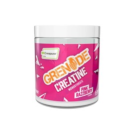 Grenade Creatine Monohydrate Powder, Pink Razzberry Flavoured Creatine Supplement, 5 g per Serving, 41 Servings, 300 g (Pack of 1) - Vegan & Vegetarian Friendly