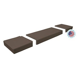 KidKusion Soft Seat Hearth Pad | Made in USA| Brown | 60" x 14" | Fireplace and Hearth Protection