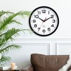 Roymnie Atomic Wall Clock 12 Inch, Modern Clock Battery Operated