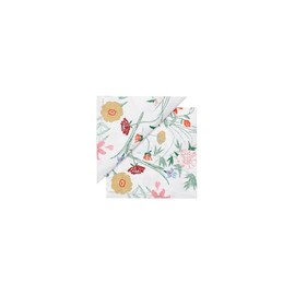 Marimekko 52_1_5273564320 F Lunch Napkins, 13 x 13 inches (33 x 33 cm), White x Green x Orange